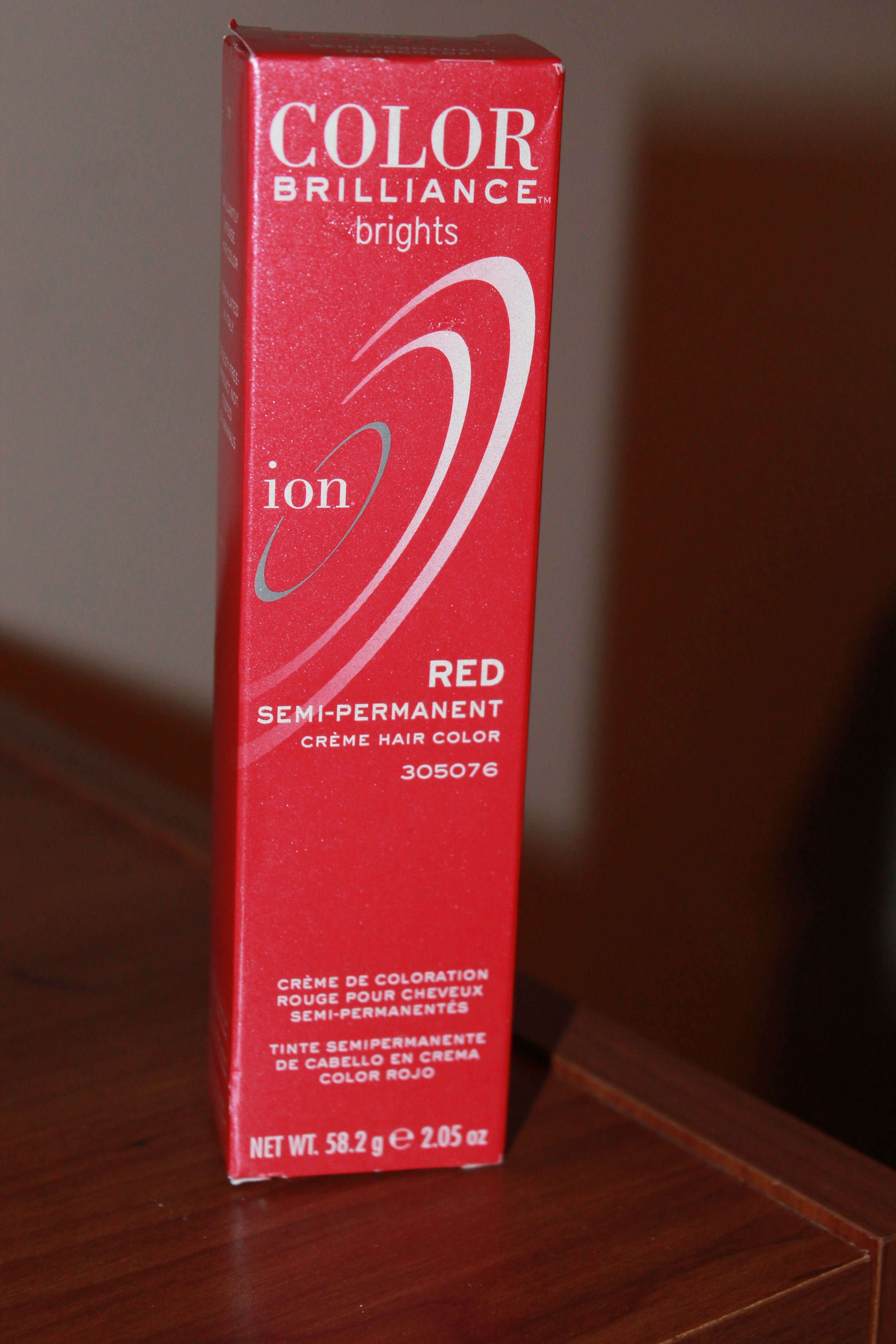 Ion Red - Ion Color Brilliance Brights Semi Permanent Hair Color Red.